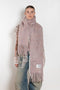 The Fringed Scarf Logo Label by Acne Studios is crafted from a wool alpaca blend detailed with an embroidered logo label.