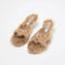 acne studios furry kitten heel sandals
