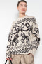 The Jacquard Sweater 818 by Acne Studios is a crew neck sweater with a relaxed fit and below hip length. Detailed with an all-over jacquard seasonal animation.