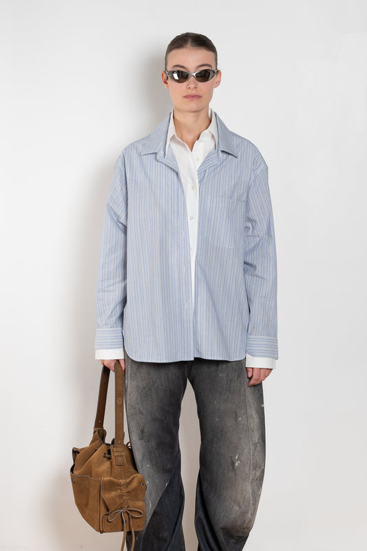 acne studios layered button up shirt
