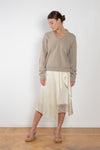 Layered Satin Skirt