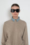 AcneStudios Layered Wool and Denim Knit