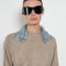 AcneStudios Layered Wool and Denim Knit