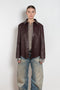 acne studios leather shirt jacket