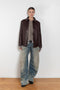 acne studios leather shirt jacket