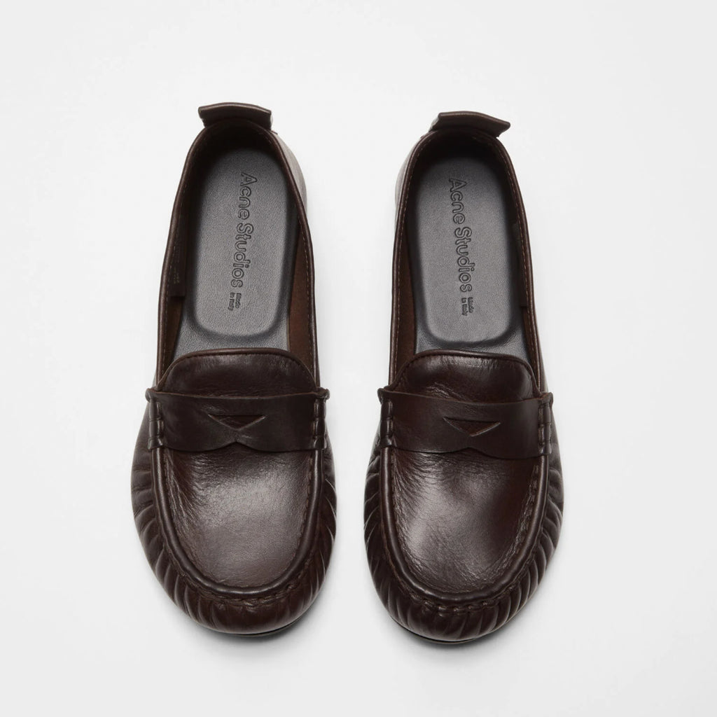 acne studios leather loafer