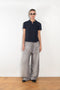 The Loose fit trousers by Acne Studios are fleece melange cotton joggers with a garment dyed finish and leather logo patch at the back
