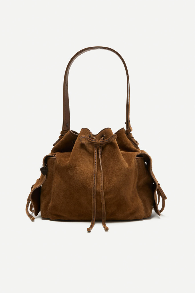 acne studios multi pocket bucket bag