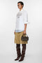 The Multipocket Micro Bag by Acne Studios is crafted from leather with a washed finish and laced knot details