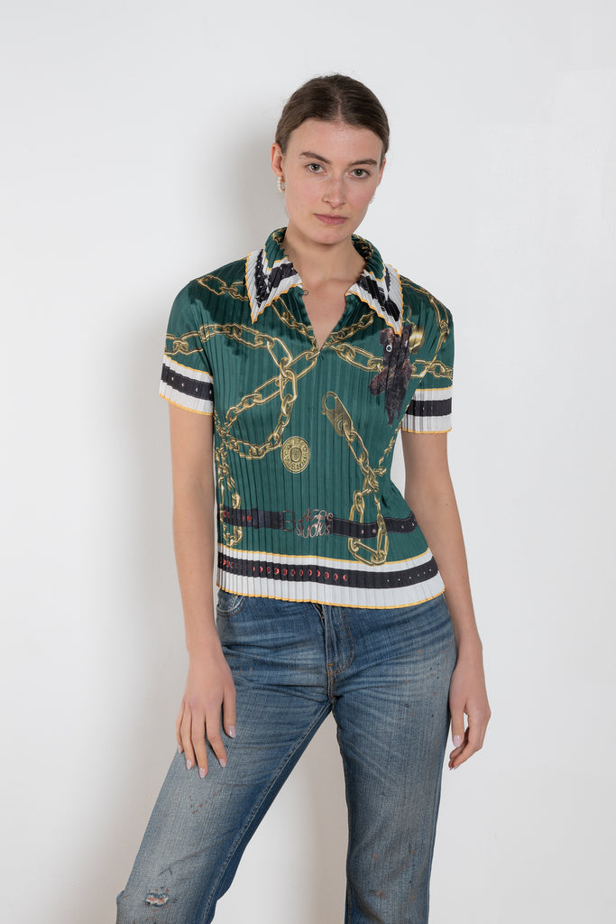 Acne Studios Printed Pleated Blouse