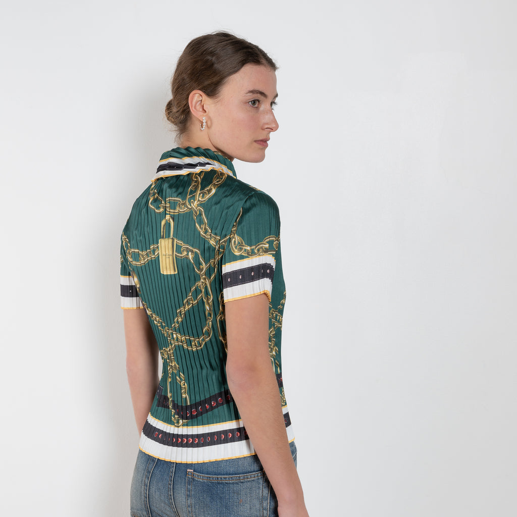 Acne Studios Printed Pleated Blouse