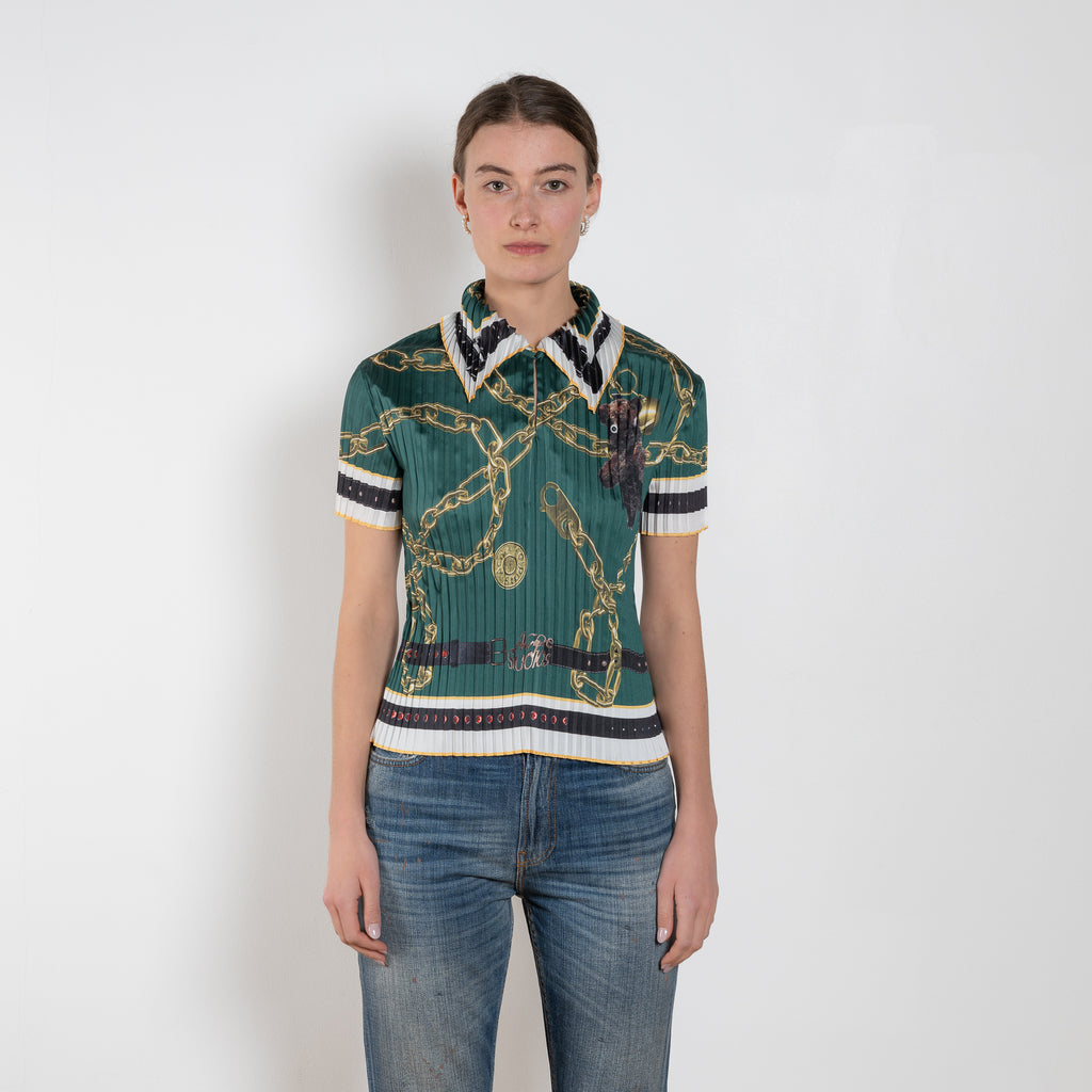 Acne Studios Printed Pleated Blouse