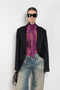 acne studios sheer bow blouse