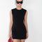 The Short Sleeve Dress by Acne Studios is a tailored dress made from a wool blend, detailed with darts along the waist