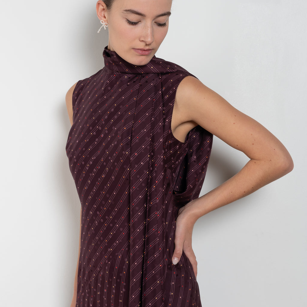 acne studios silk tunic dress