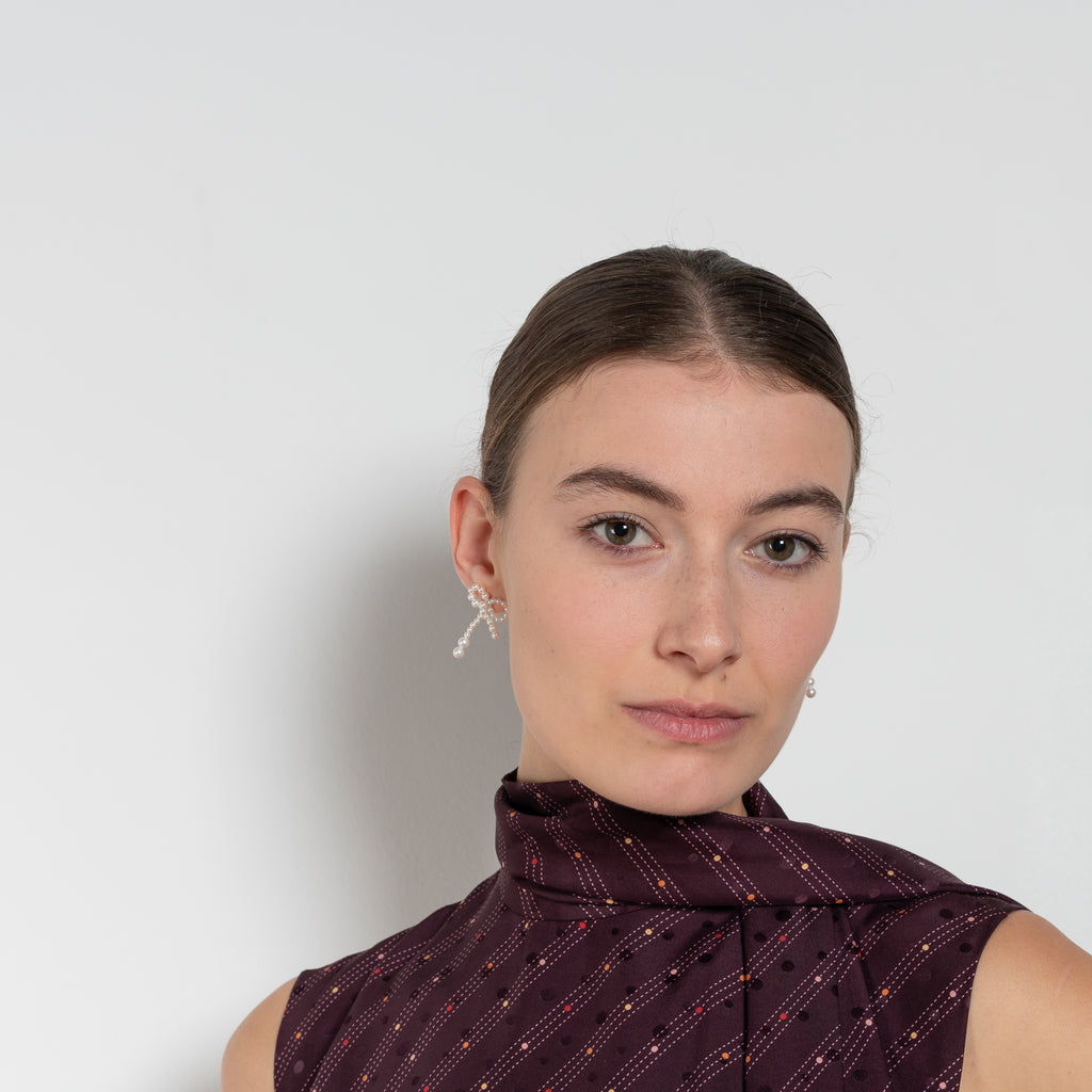 acne studios silk tunic dress