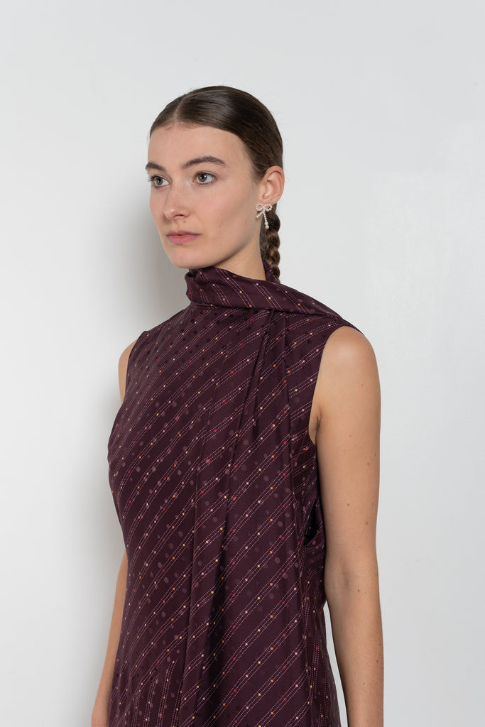 acne studios silk tunic dress