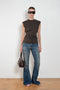 Acne Studios Sleeveless Top check brown