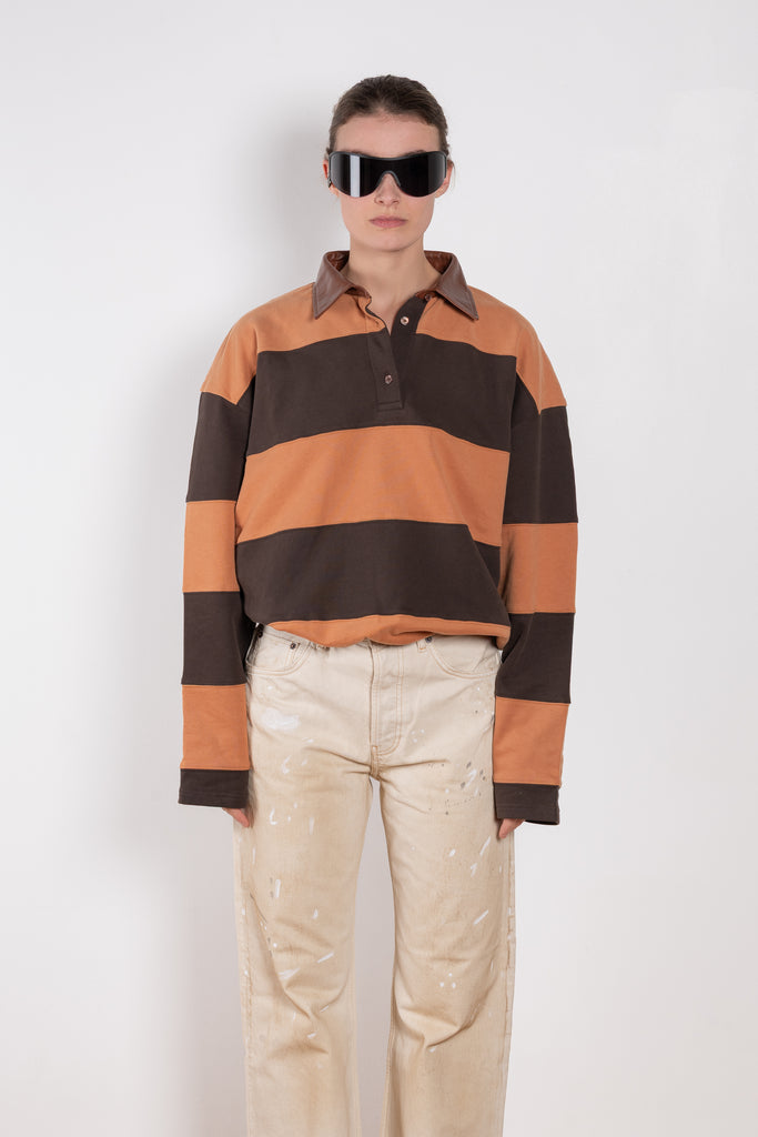 Striped Polo Sweater