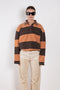 Striped Polo Sweater