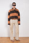 Striped Polo Sweater
