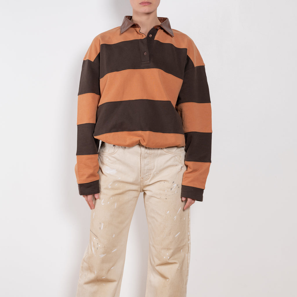 Striped Polo Sweater