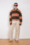 Striped Polo Sweater