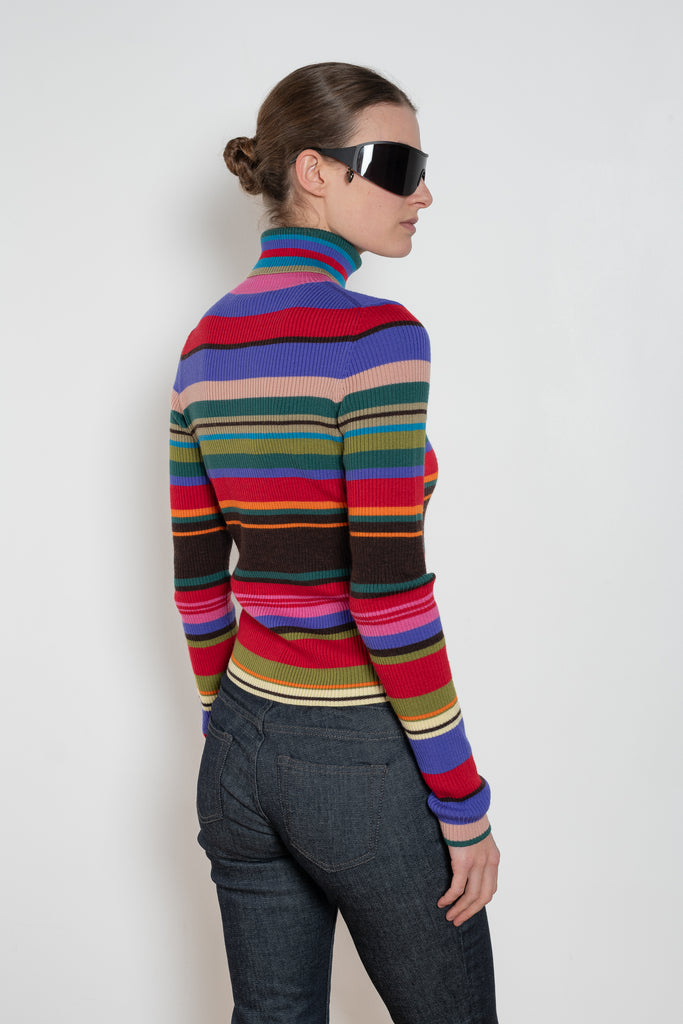 AcneStudios Striped Wool Turtleneck