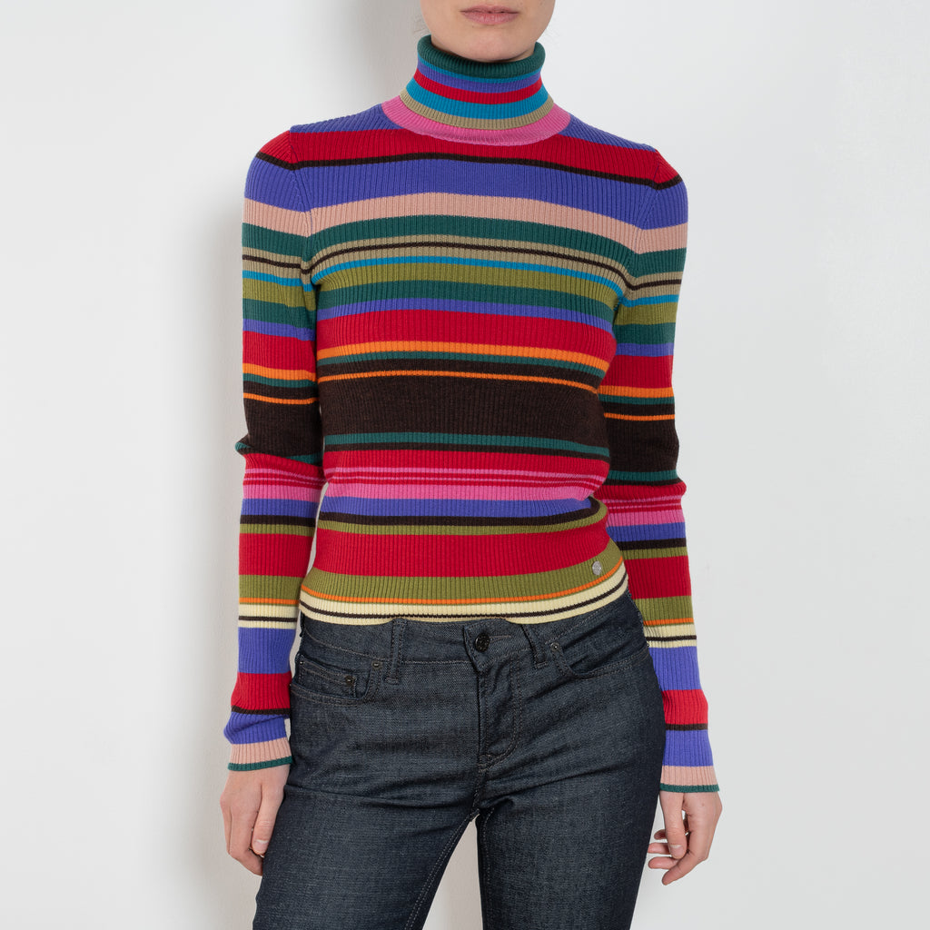 AcneStudios Striped Wool Turtleneck