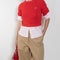 acne studios tailored satin trouser beige