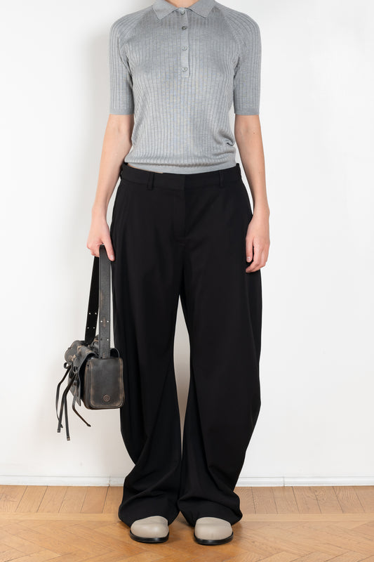 The Tailored Trouser by Acne Studios are crafted from a dense sartorial fabric with a curved drape leg