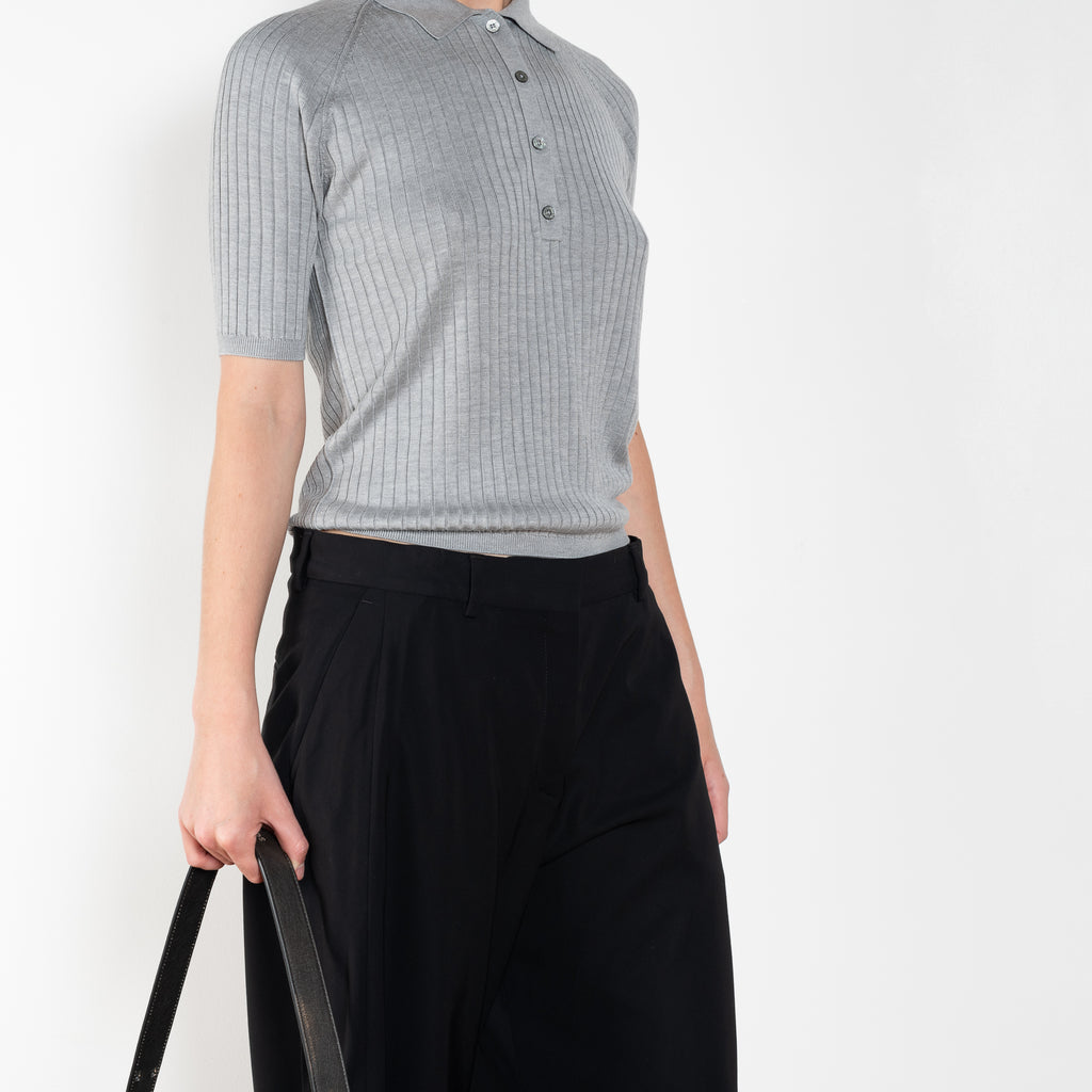 The Tailored Trouser by Acne Studios are crafted from a dense sartorial fabric with a curved drape leg