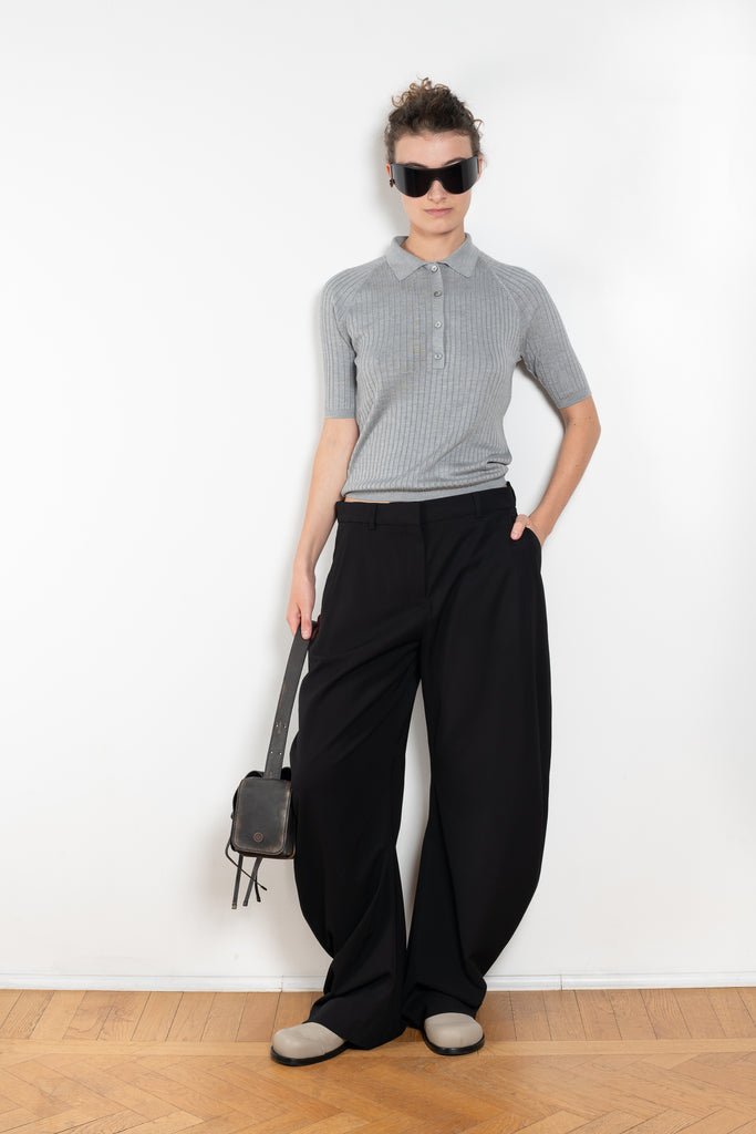 The Tailored Trouser by Acne Studios are crafted from a dense sartorial fabric with a curved drape leg