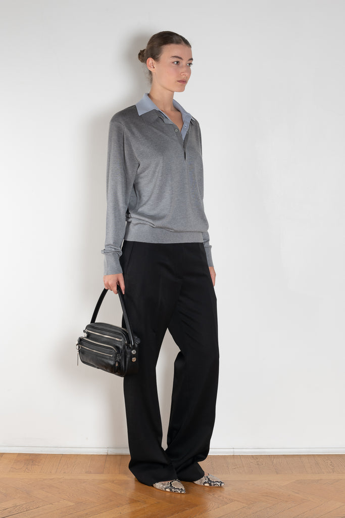 acne studios tailored trouser black wool