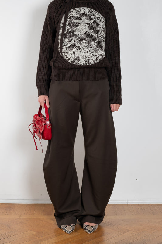 acne studios tailored wool trouser black