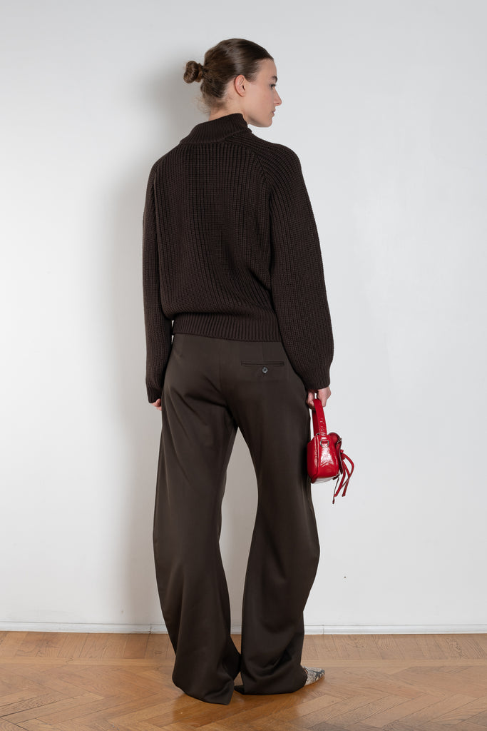 acne studios tailored wool trouser black