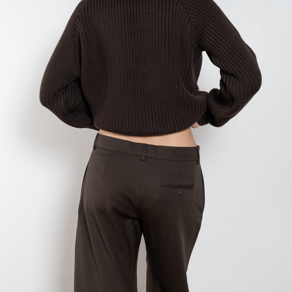 acne studios tailored wool trouser black