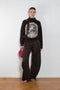 acne studios tailored wool trouser black