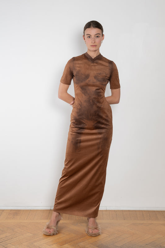 Acne Studios Trompe L Oeil Suede Dres