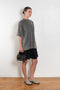 The Tshirt Dress by Acne Studios is a short-sleeve T-shirt dress featuring a layered construction