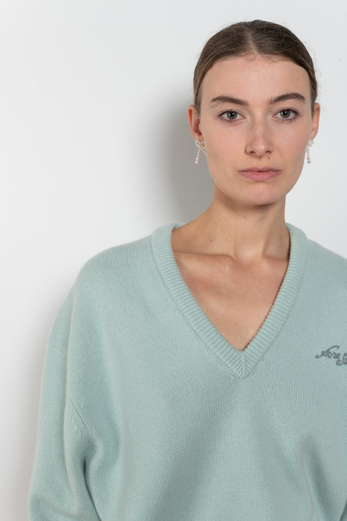 Wool Vneck Sweater