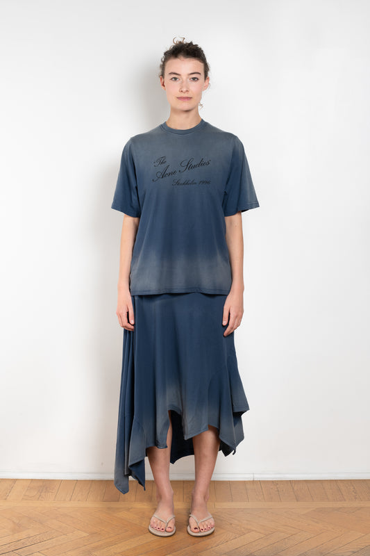 The Deconstructed Tshirtdress by Acne studios is a layered dress with a deconstructed tshirt skirt part
