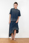 The Deconstructed Tshirtdress by Acne studios is a layered dress with a deconstructed tshirt skirt part