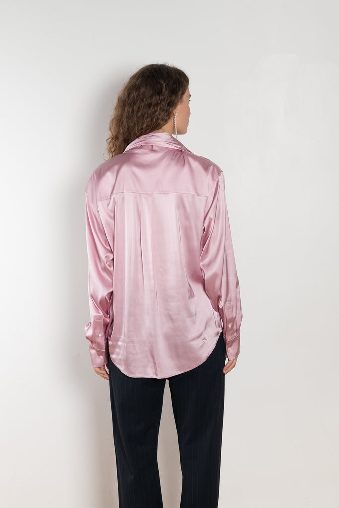 Layered Satin Shirt