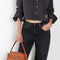 The 2021 Loose Fit Jeans by Acne Studios are cut to a loose fit with mid-waist, wide leg and long length