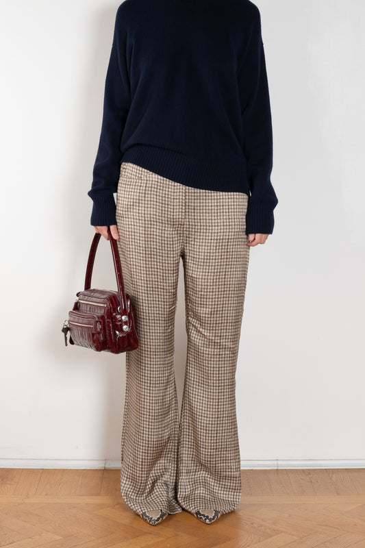 Acne studios check tailored trousers