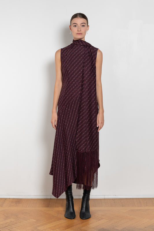 acne studios silk tunic dress
