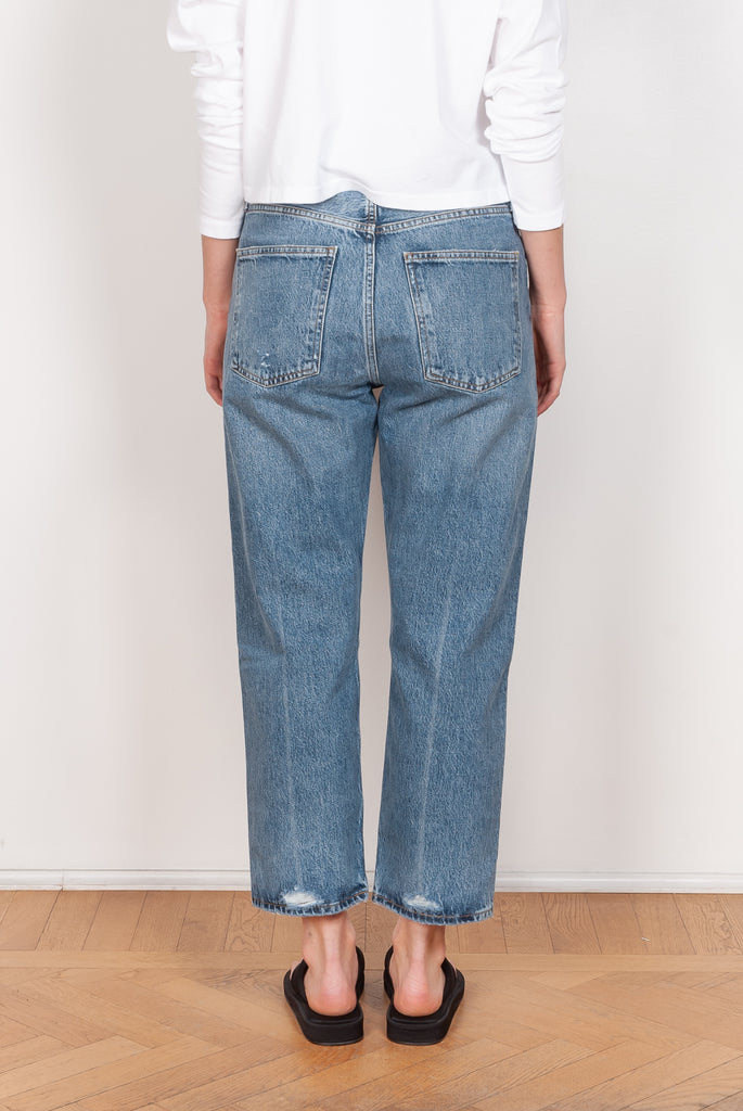 The 90's Crop Jeans by Agolde is a relaxed ankle length jeans