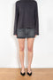 The Alek Mini Skirt by Agolde is a signature 5 pocket mini skirt crafted in a non stretch cotton
