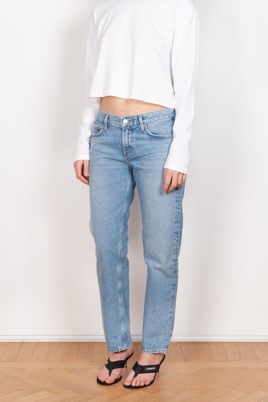 The Amber Jeans by AGOLDE is a low-rise waist jean